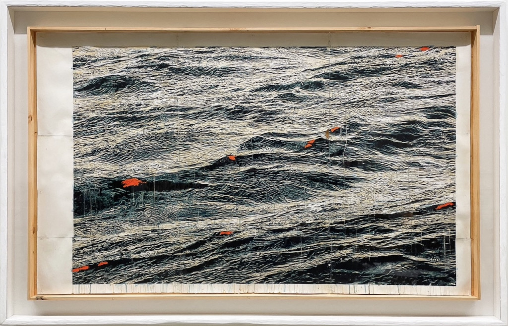 doug an mike starn_sea incl. white frame doug an mike starn_sea incl. white frame